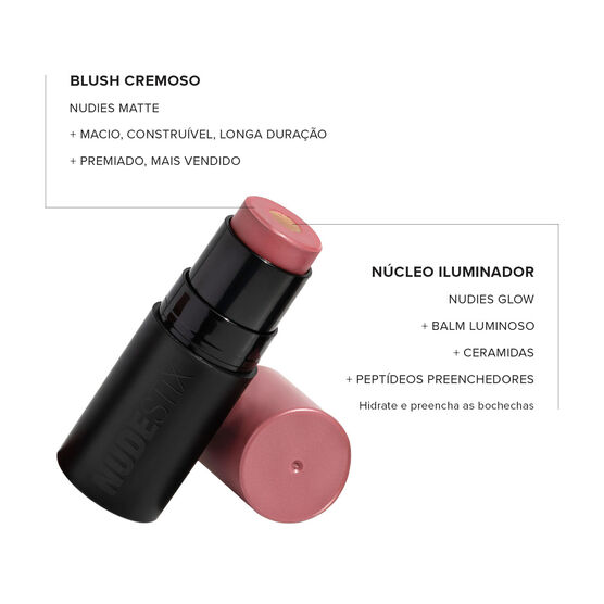 NUDIES MATTE & GLOW CORE NUDIES MATTE + GLOW CORE BLUSH COLOR - PINK ICE